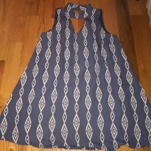 Pinkblush Aztec print dress maternity